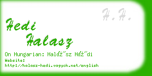 hedi halasz business card